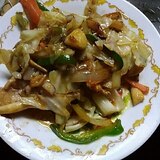 回鍋肉の元でニンニクと豚野菜炒め